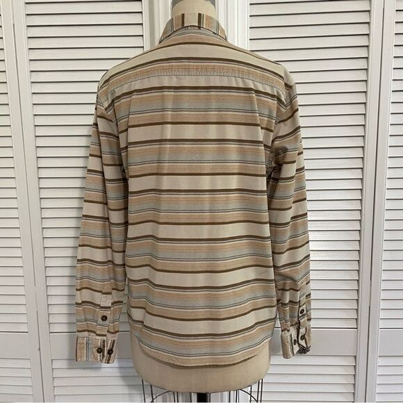 O’NEILL CARUSO TAN STRIPE CORD SHIRT SZ-S - Picture 5 of 11